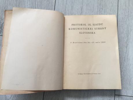 Kniha protokol ix. sjazdu kss 1950,