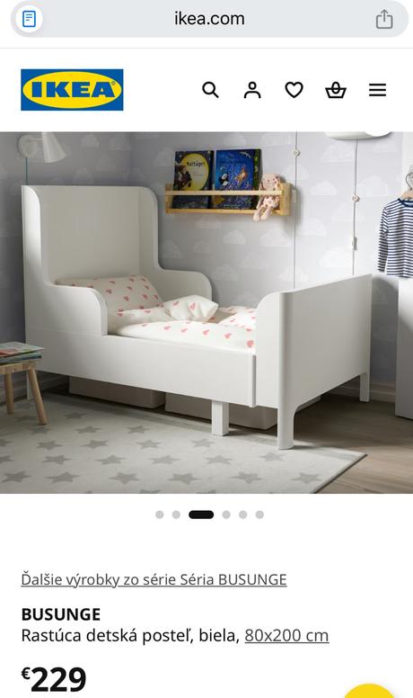 Rastúca posteľ ikea, šírka (cm): 80,dĺžka (cm): 200