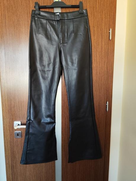 Koženkové nohavice zara veľ.m, veľmi dobrý stav, l, zara,m