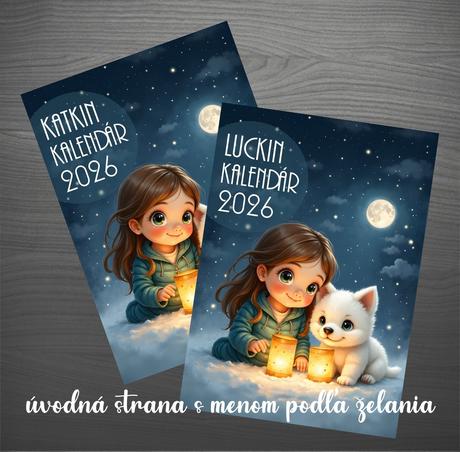 Personalizovaný kalendár pre dievčatko-a4,a3,a2,