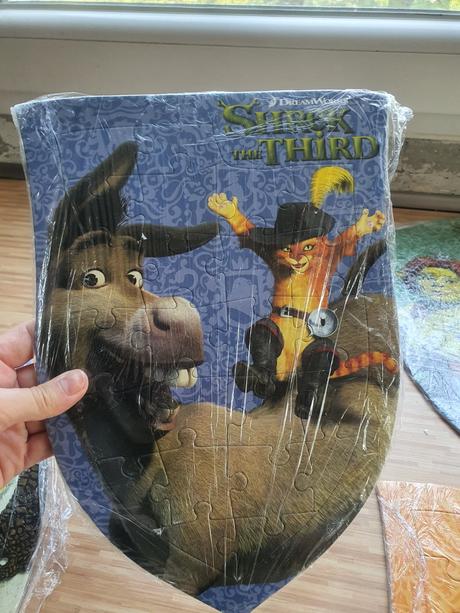 Puzzle shrek, fiona, oslik a kocur v cizmach, 