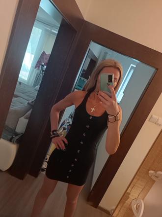 Šaty čierne veľ. s, sinsay,s