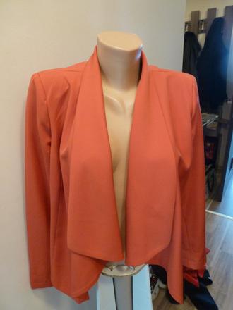 Tehlové elegantné sako, reserved,l