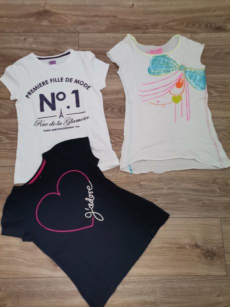 3x tričká veľ 140, 140–152