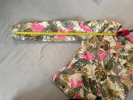 Riflová bunda vzorovaná, benetton,140