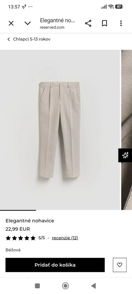 Krásny oblek pre chlapca reserved, 128