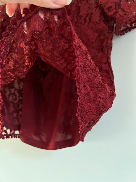 Krajkové tričko/blúzka, h&m,s