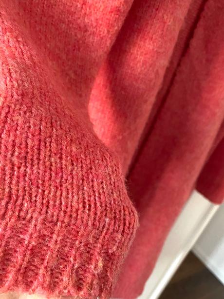 Dlhý marhuľový kardigan s prímesou vlny, m