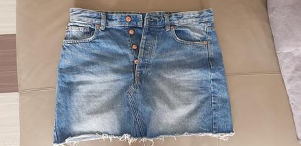 Riflová sukňa, h&m,42