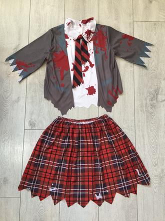 Dievčensky kostym zombie 10-12 rokov, 
