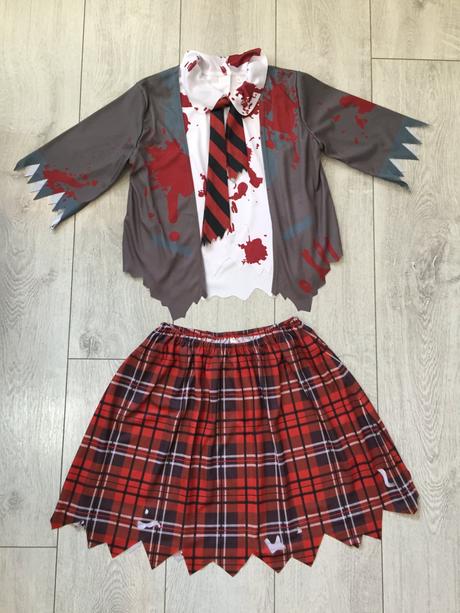Dievčensky kostym zombie 10-12 rokov,