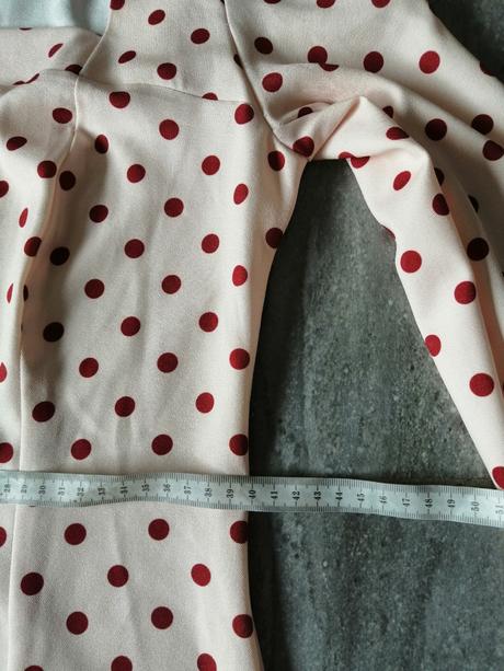 Bodkované lososovooranžové šaty nife, v38, 38