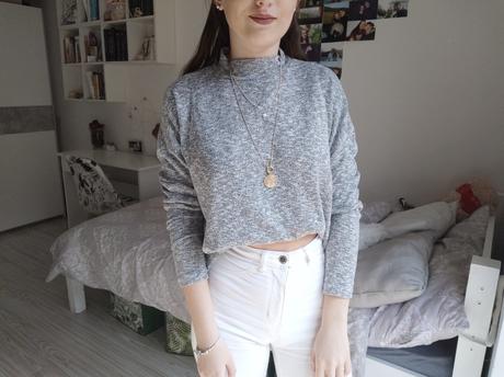 Svetrík so stojačikom, h&m,m