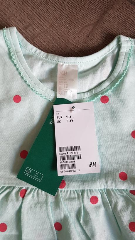 Šaty, h&m,104