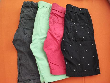4x šortky, h&m,110