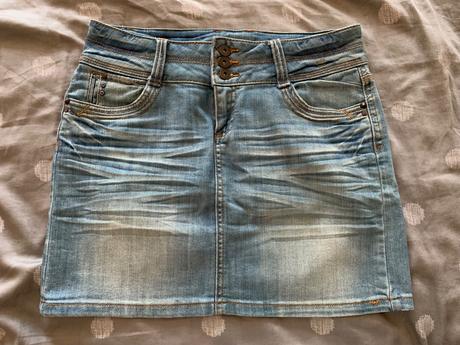 Riflová sukňa, promod,40