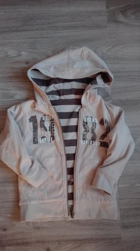 Obojstranná mikina na zips, 110