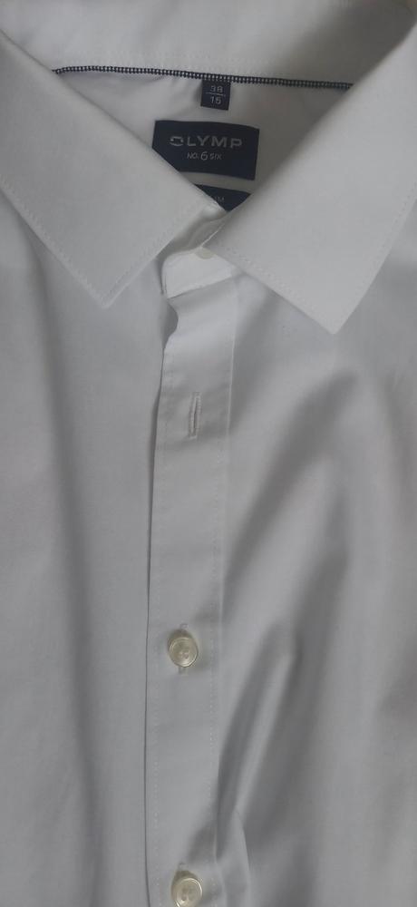 Snehobiela pánska košeľa s, s