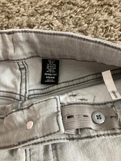 Šedé rifle, h&m,164