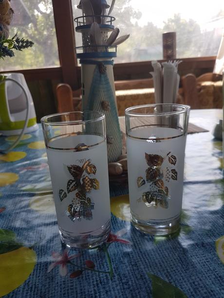 Retro pohár na víno/malinovku, 