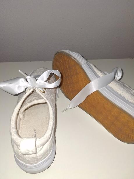 Biele madeirové tenisky, plátenky, espadrilky, zna, reserved,38