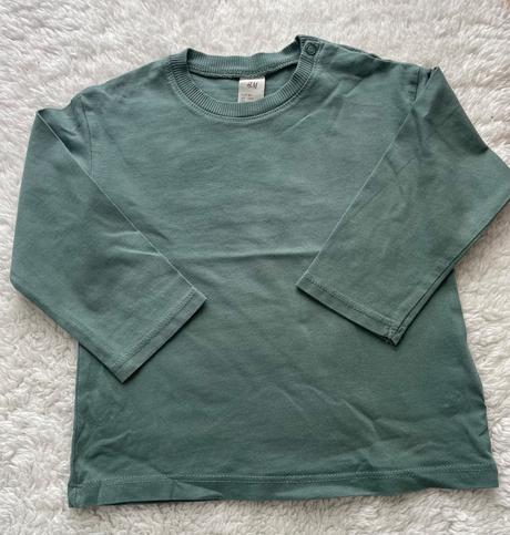 Bavlnene tricka s dlhym rukavom h&m, h&m,86