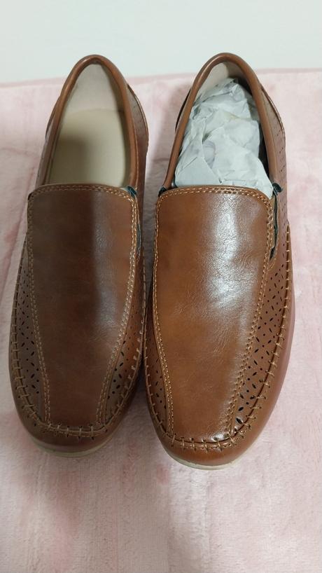 Škoricovo - hnedé topánky - mokasíny., 36