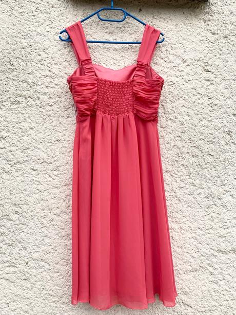 Ružové šaty na ramienka s flitrami bonprix, bonprix,m