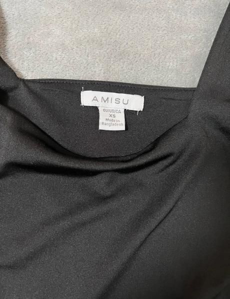 Lesklý crop top, amisu,xs