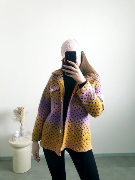 Farebná košeľová bunda s, s