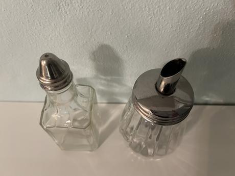 Retro cukornička a nádoba na olej- cena spolu, 