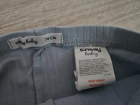 Tenšie tepláčiky legínky 68, sinsay,74