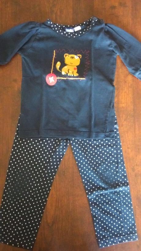 Tmavomodré pyžamko 86/92, lupilu,86