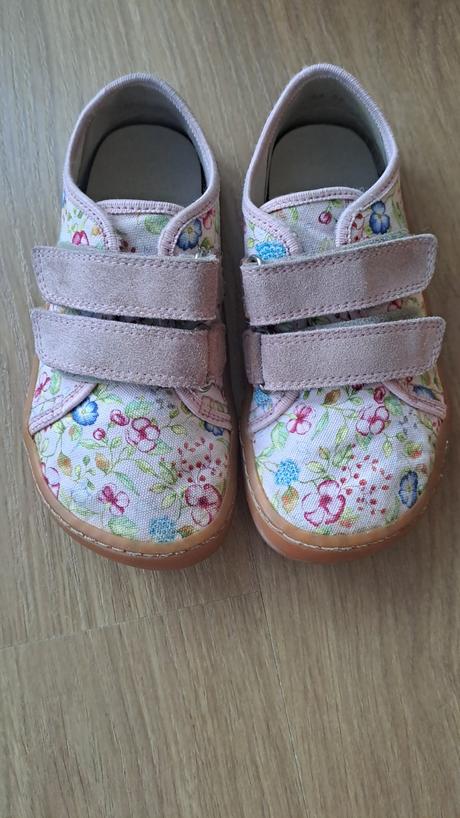 Barefoot plátené tenisky froddo pink, froddo,27