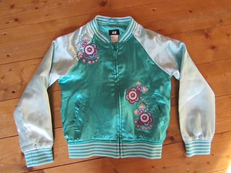 Saténová bundička, h&m,128