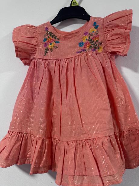 Peek kids letné šaty s výšivkou 12m 18m, 86