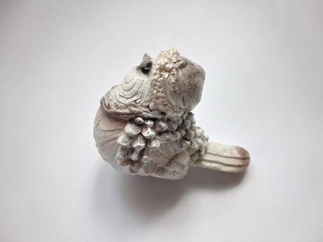 Keramická soška - vrabček,