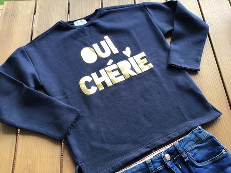 Mikina so zlatým nápisom zara, zara,140