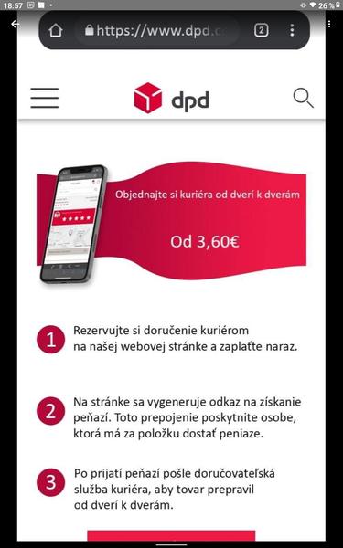 Máte skúsenosti s phishingom cez DPD?