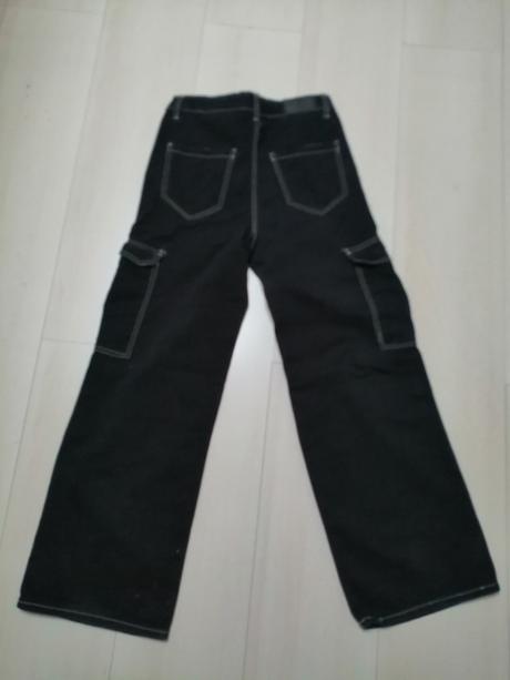 Rifle čierne pre dievčatka kapsace vel. 146, 146