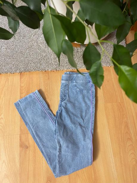 Džínsové legíny h&m, h&m,140