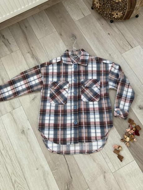 Košeľo bunda hrubšia vrchný odev -l,, l