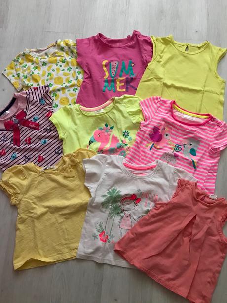 Tričenká s kratkym rukavom 10ks, h&m,86