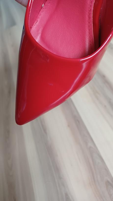 Červené lakované lodičky, 36