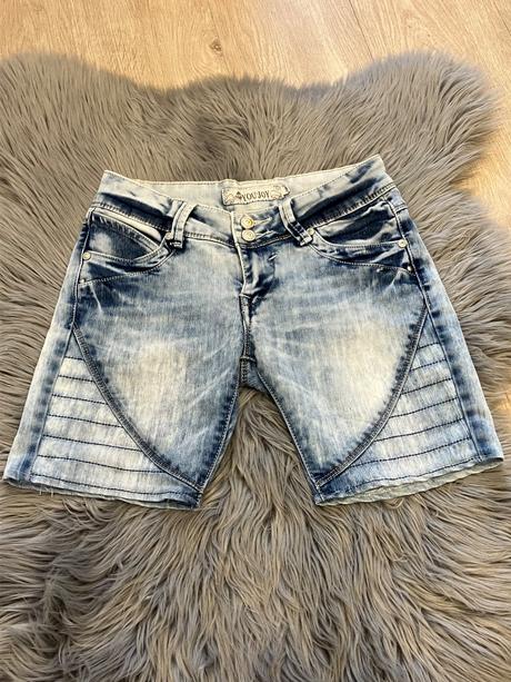 Dievčenské rifľové šortky, 158