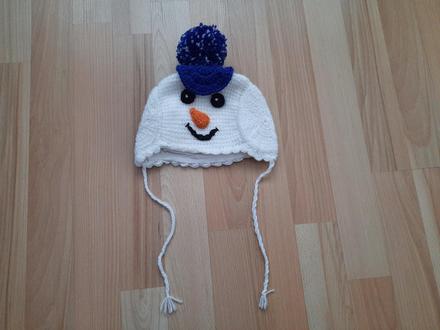 Háčkovaná čiapka snehuliak, 68