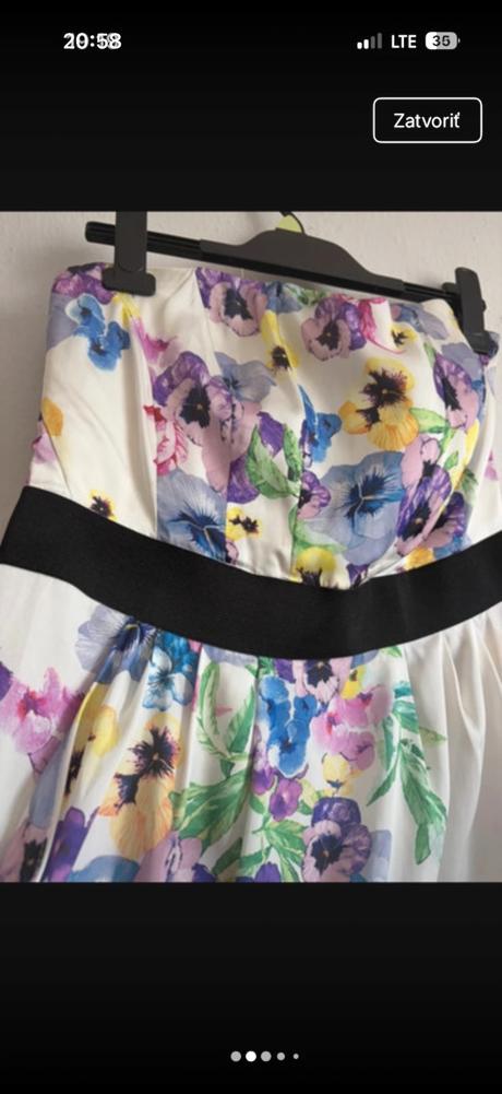 Hm fialky sirotky satenove prekrasne korzetove sat, h&m,40