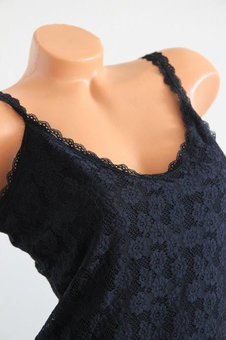 Čierny čipkovaný body top, pimkie, l