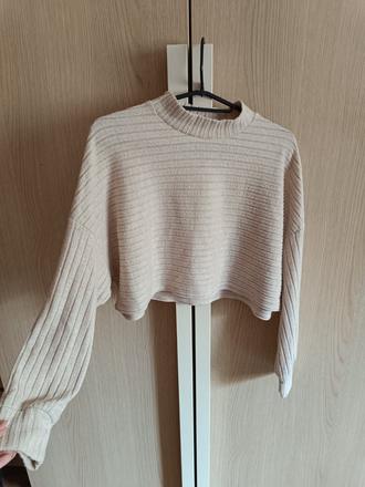 Crop sveter, s