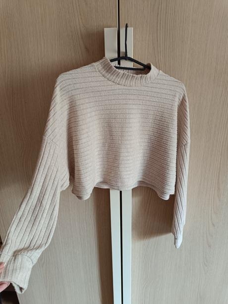 Crop sveter, s